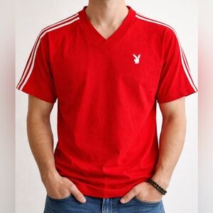Vintage Playboy V-Neck Tee Shirt